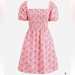 JCREW pink smock mini dress